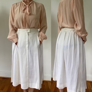 Cream valentino vintage skirt hot sale