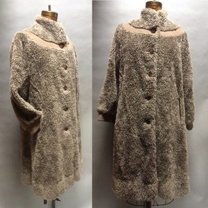 Vintage 60s Faux Fur Coat