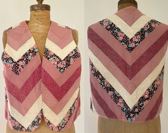 1970's patchwork vest