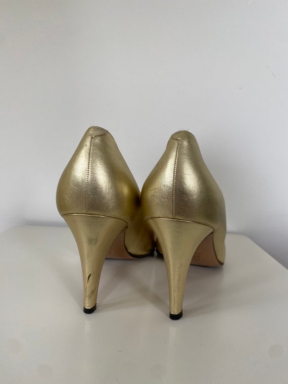 1980s gold pumps size 40 - image 5