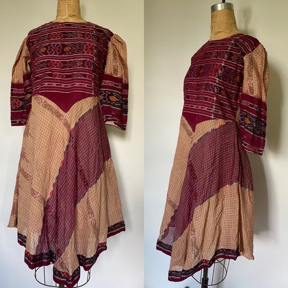 Vintage Indian cotton patchwork dress