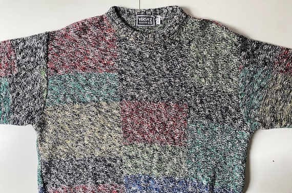 Versace V2 classic vintage patchwork sweater - image 1