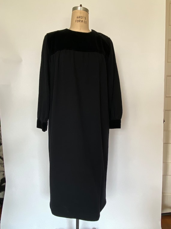 Yves Saint Laurent vintage black caftan dress - image 10