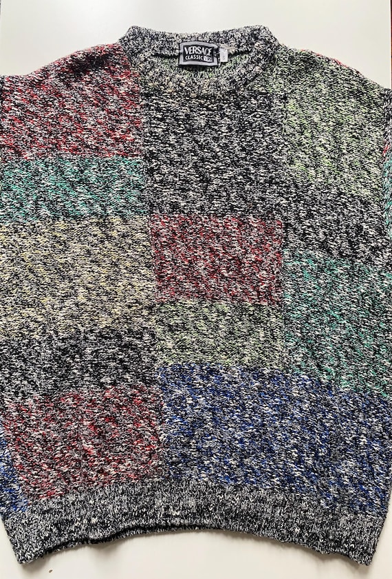 Versace V2 classic vintage patchwork sweater - image 2
