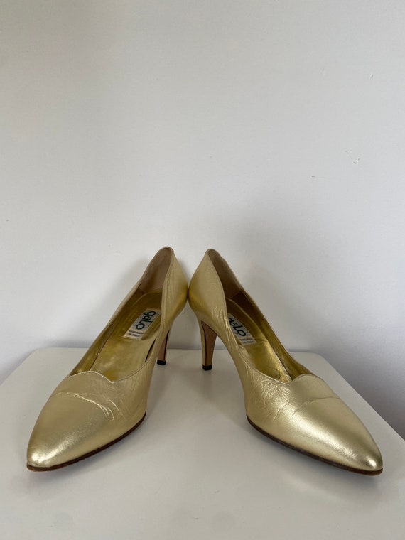 1980s gold pumps size 40 - image 2