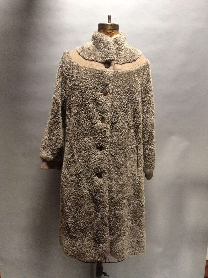 Vintage 60s Faux Fur Coat - Etsy