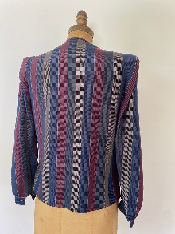 1980s vintage pleated blouse - image 2