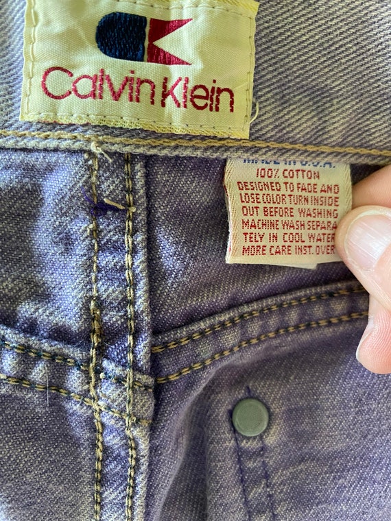 1980s Calvin Klein Overdyed Purple 