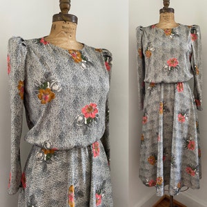1970’s floral print dress