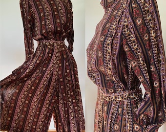 1970er Jahre Culotte 2-teiliges Set