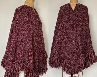 Vintage 1970’s knit poncho