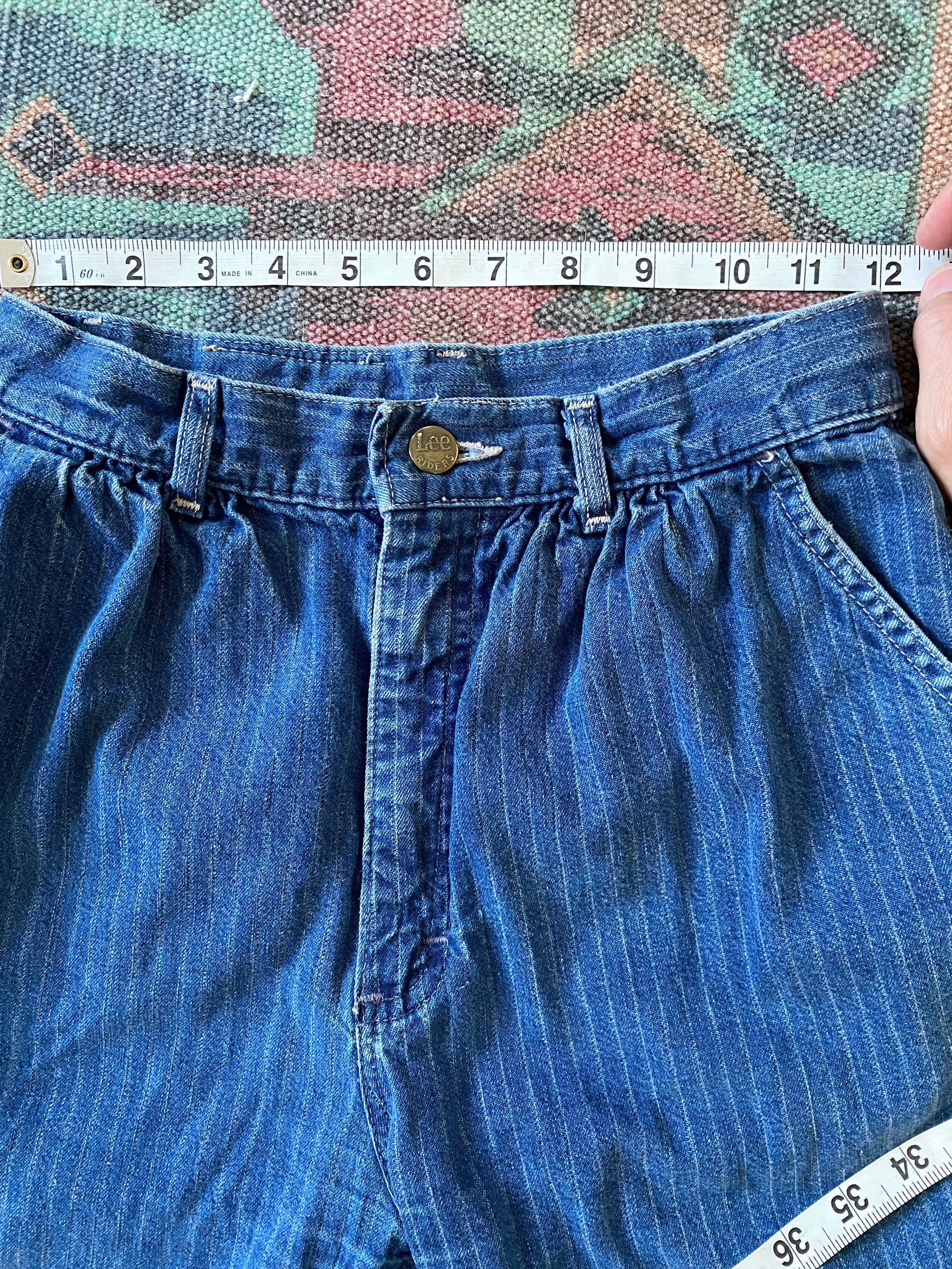 Old school pinstripe lee best sale jeans