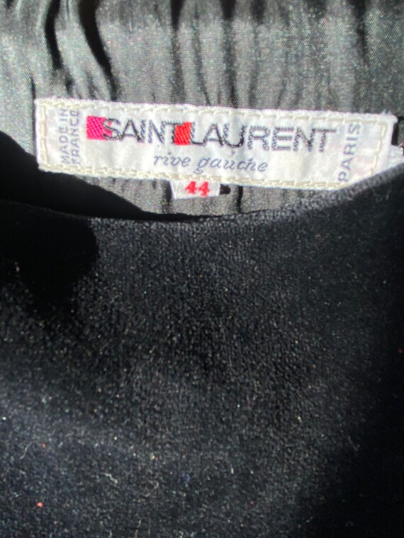 Yves Saint Laurent vintage black caftan dress - image 4