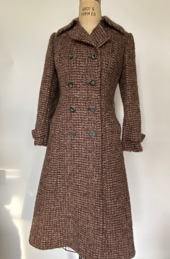 Aquascutum vintage 1970s wool boucle coat - image 5