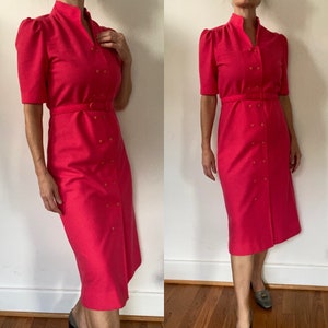 1960s pink Leslie Fay dress