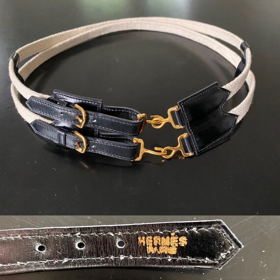 VINTAGE】Hermès Double Tour belt 166