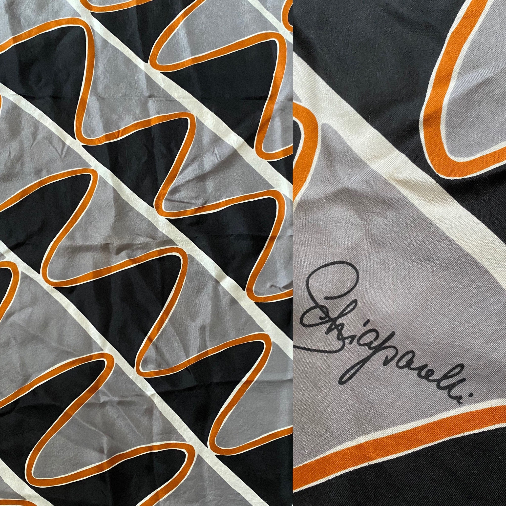 Schiaparelli Vintage 1960s Silk Scarf - Etsy Schiaparelli Vintage 1960s Silk Scarf - Etsy
