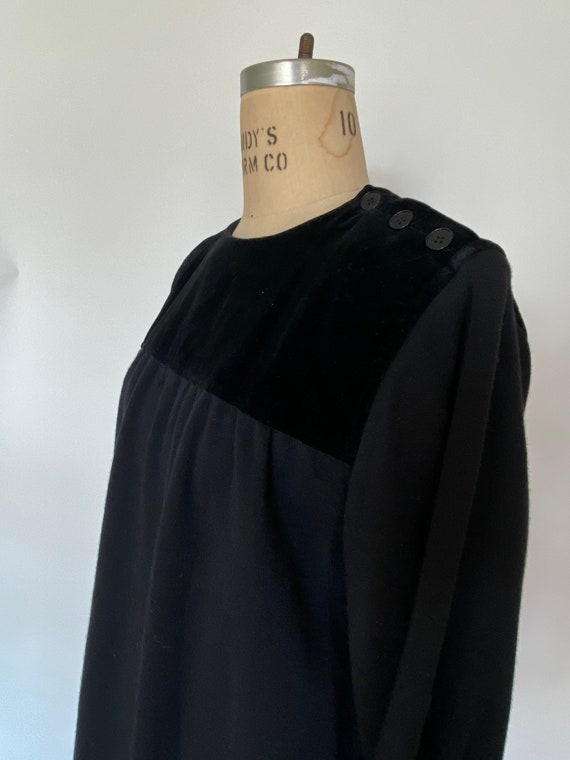 Yves Saint Laurent vintage black caftan dress - image 6