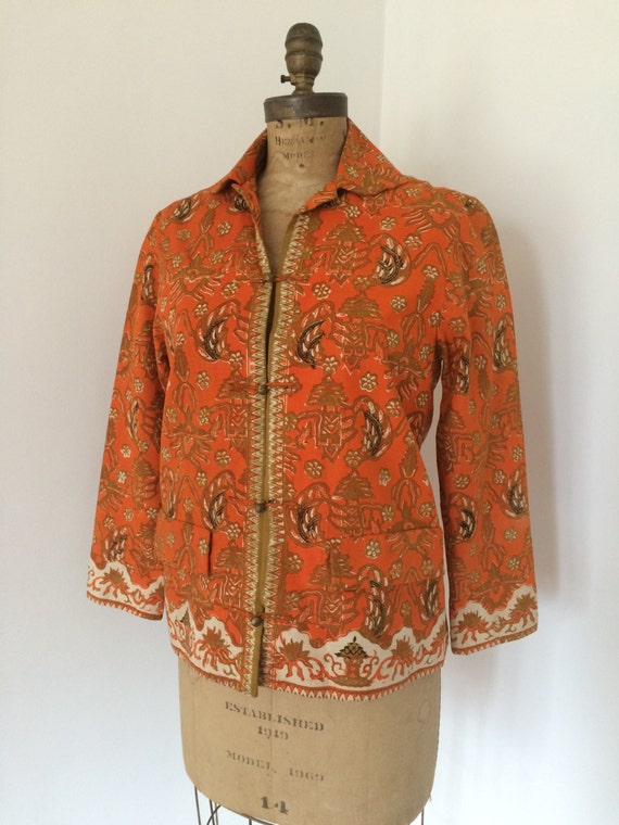 1960's Indian print cotton jacket