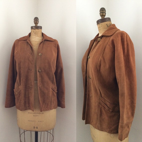 1960s Suede Rust colored Jacket