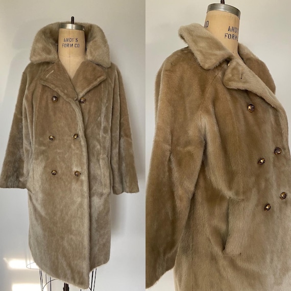 G. Fox & Co. 1960s faux fur coat - image 1