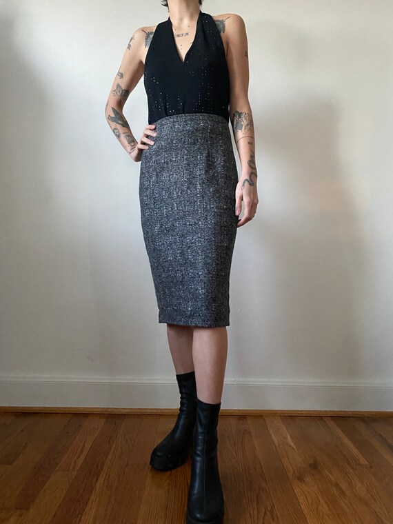 Dolce & Gabbana cashmere and alpaca pencil skirt - image 2