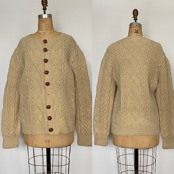 Vintage cable knit cardigan Clearance
