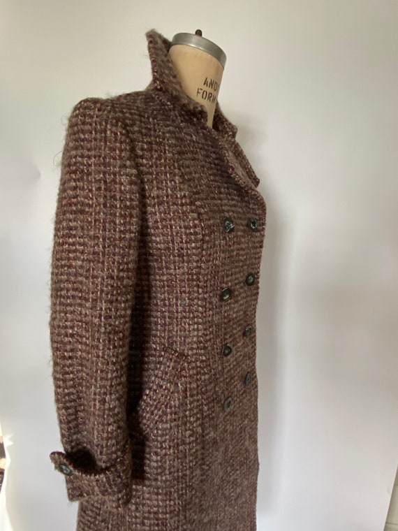 Aquascutum vintage 1970s wool boucle coat - image 3