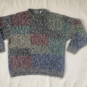 Suéter clásico de patchwork vintage Versace V2