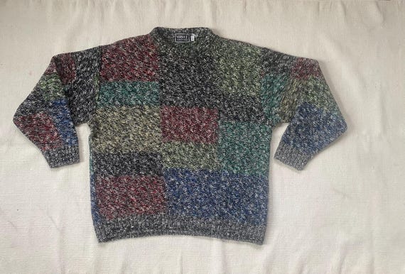Versace V2 classic vintage patchwork sweater - image 1