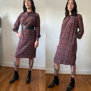 Diane von Furstenberg vintage 1970s silk prairie dress