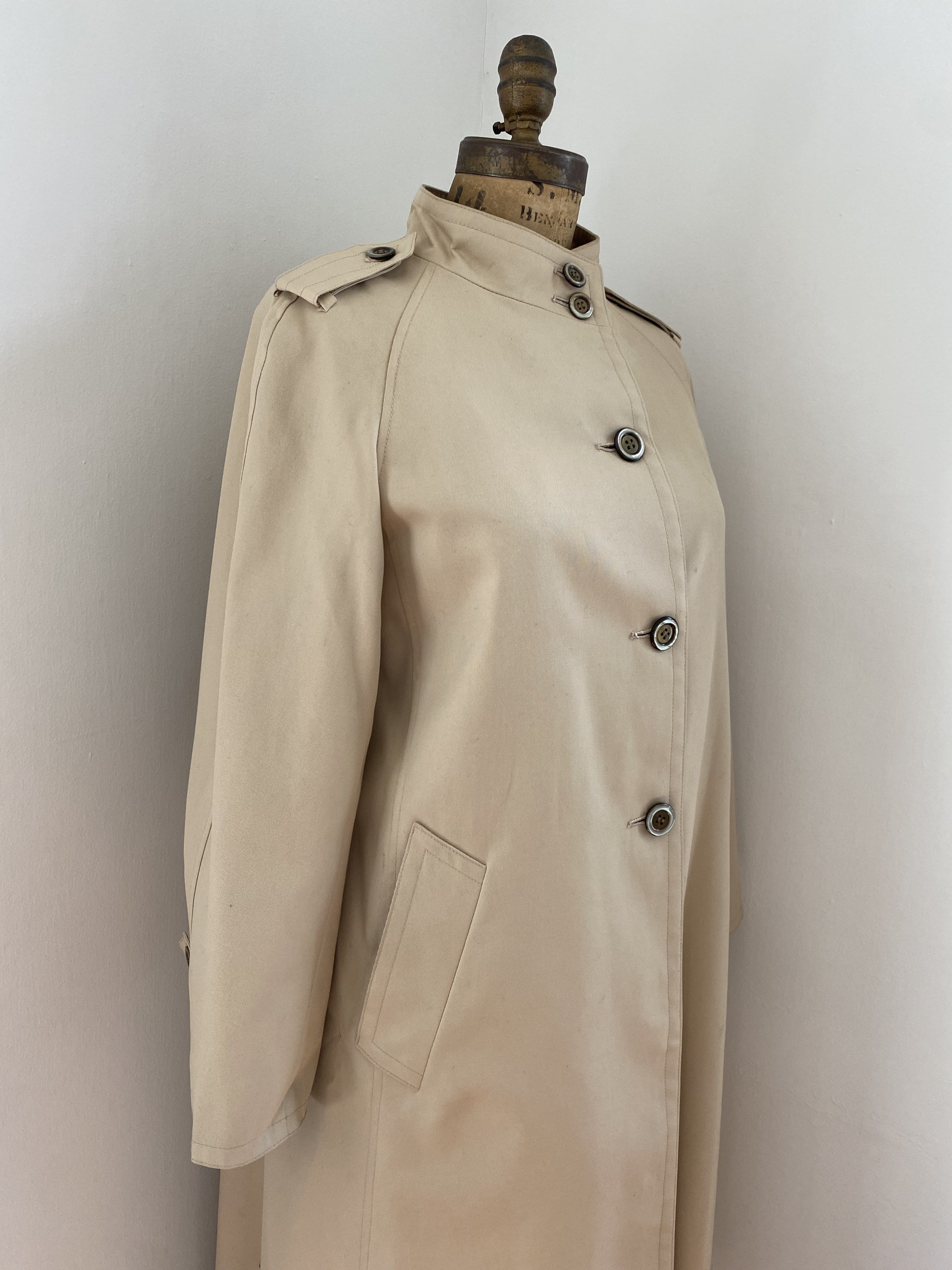 Vintage 1970s Trench Coat Italian Label Storm - Etsy