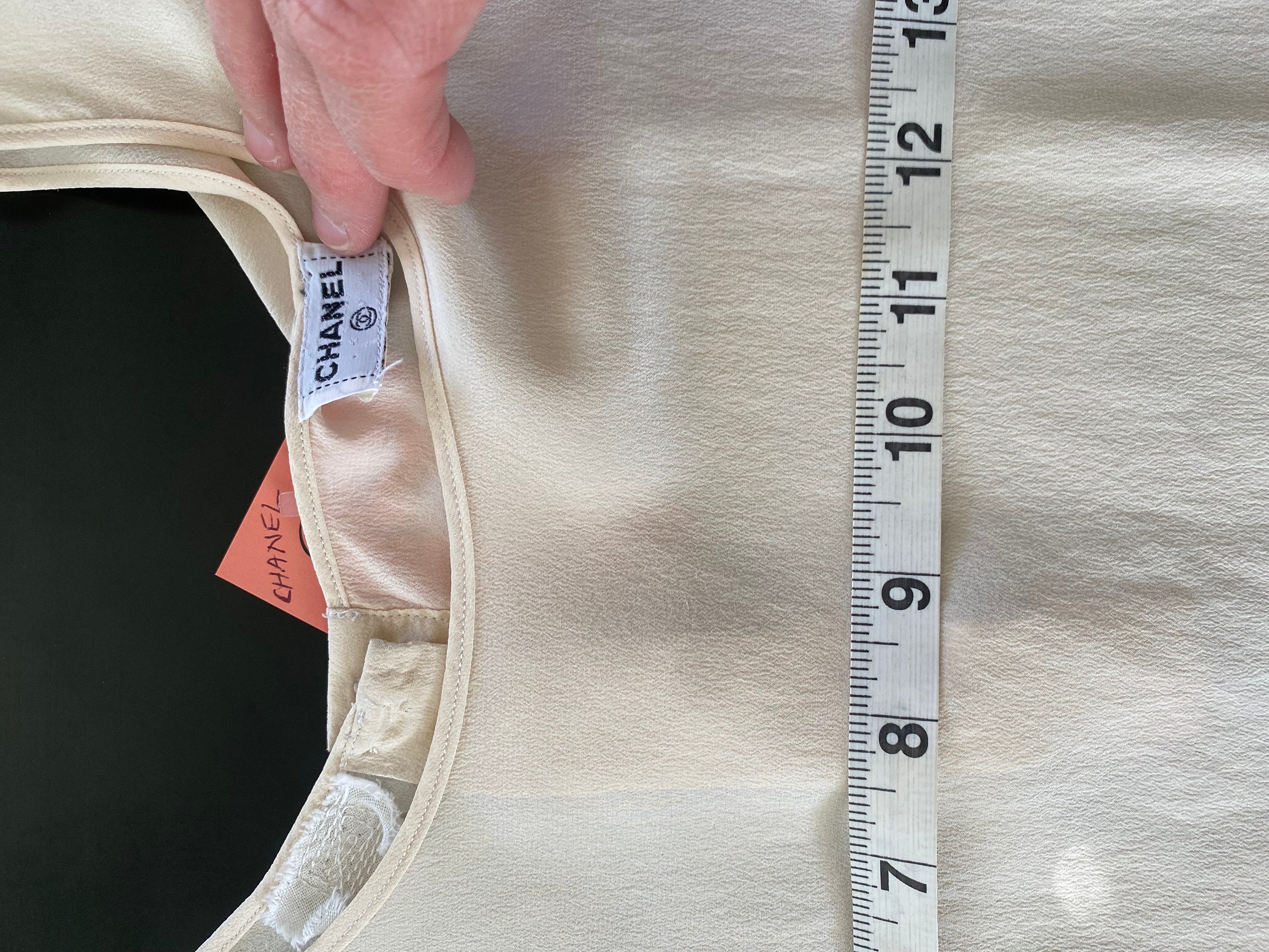 Chanel Vintage Silk Tank Top - Etsy