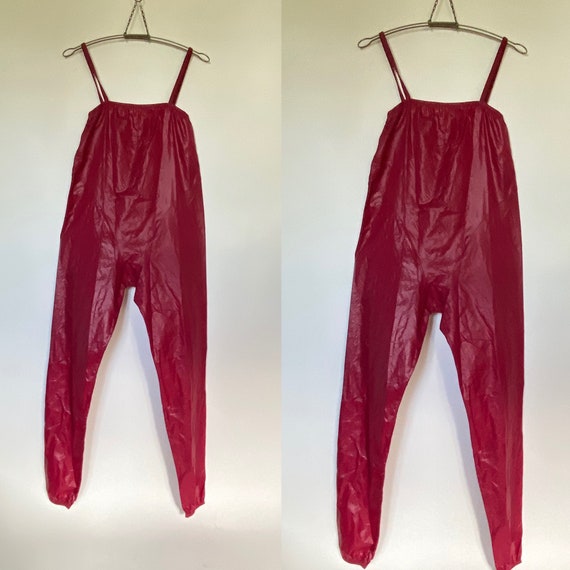 Vintage 1980s dance wear overalls jumpsuit romper
