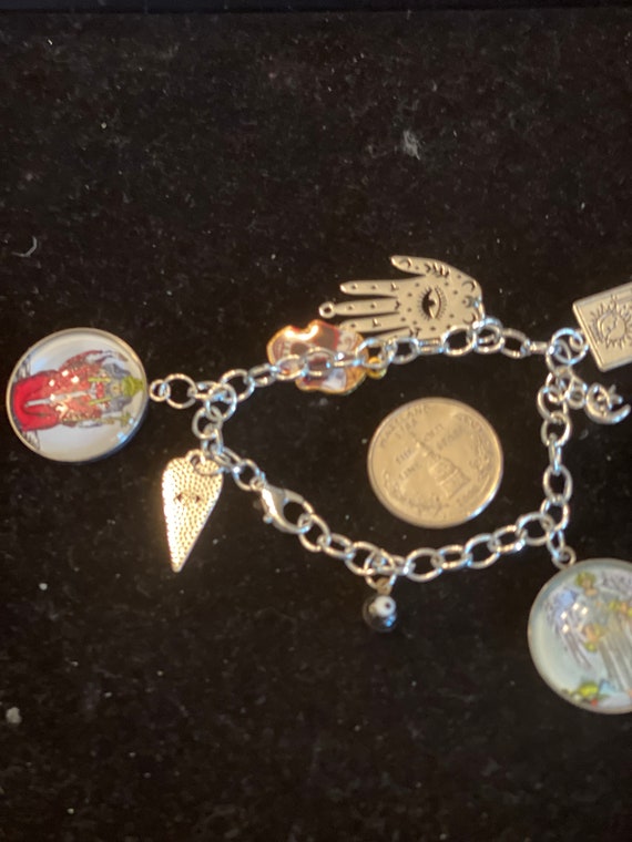 Tarot Cards Palm Reading Charm Bracelet