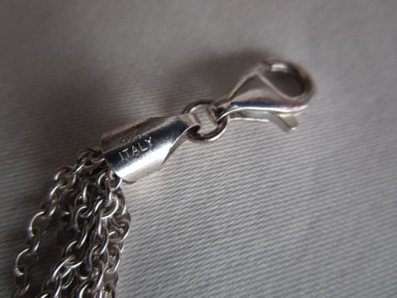 Sterling Silver heart multi stringed bracelet   V… - image 5
