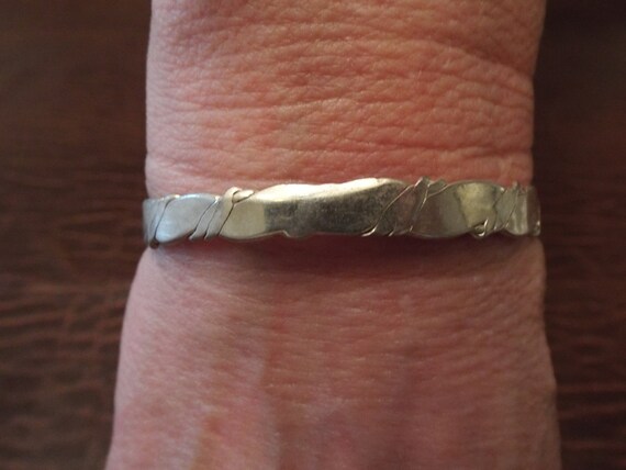 Bracelet En Argent 925 Du Mexique – Jonc Classique Porté