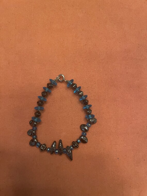 Costume Blue and Black Bracelet