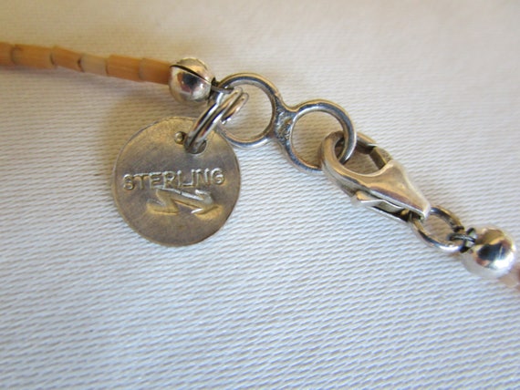 Native American Style Turquoise Melon Shell Neckl… - image 4