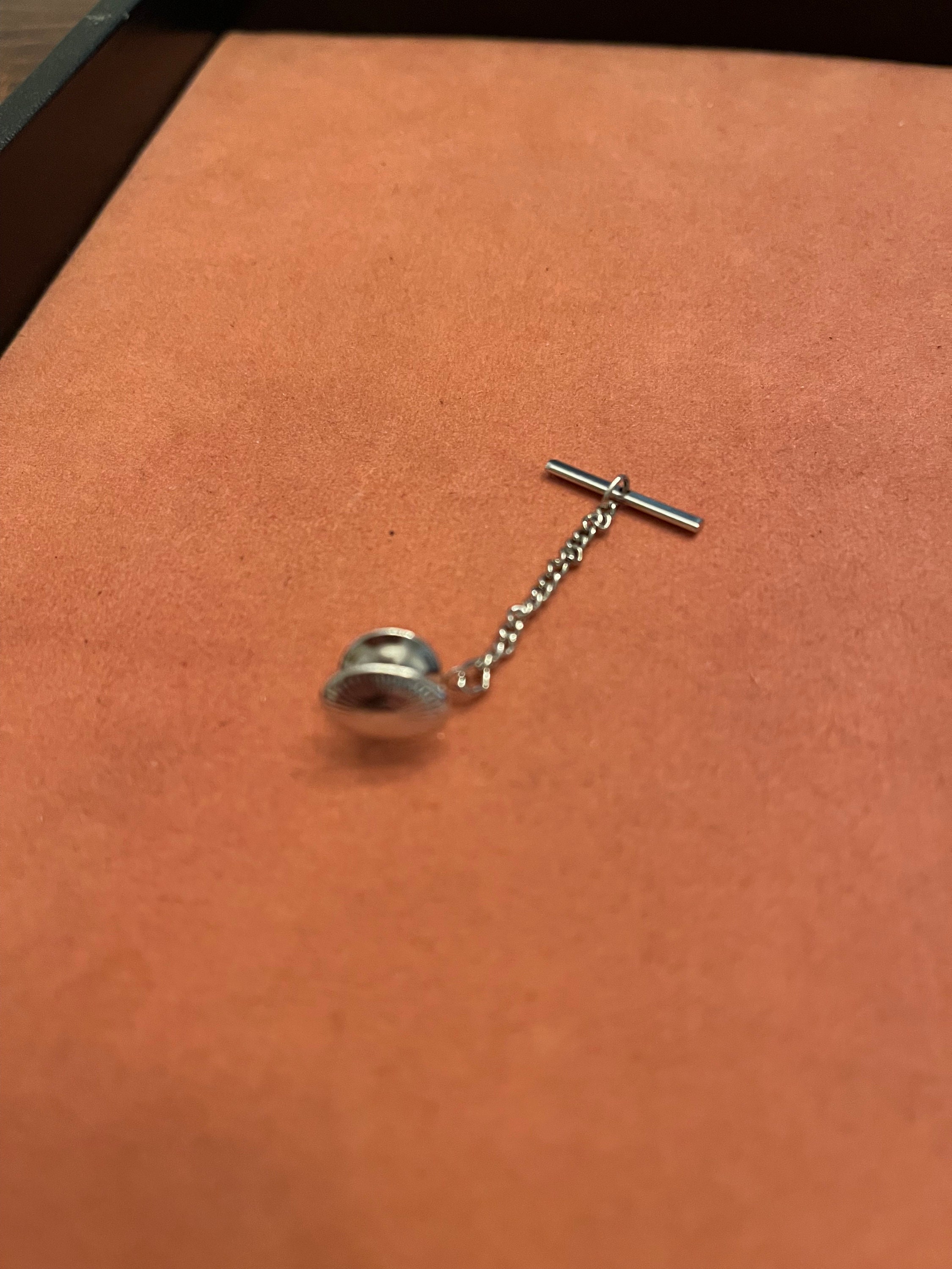 Subtle Tie Pin Silver Tie Pin - Etsy