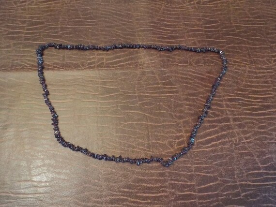 Garnet Red Amethyst Quartz Necklace  strand 32" l… - image 2