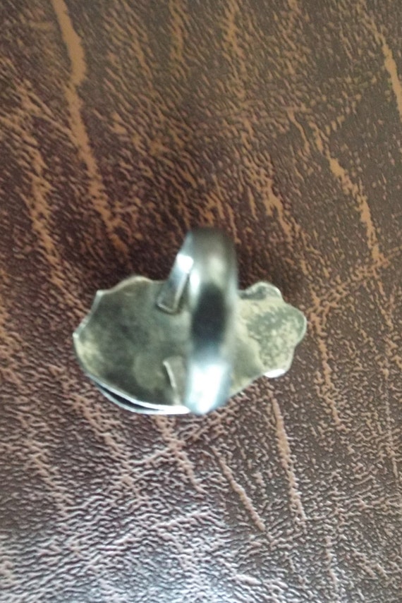 Red Coral Ring, Native American, Statement Ring, … - image 3