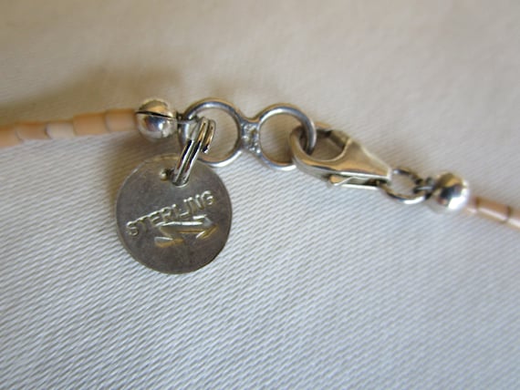 Native American Style Turquoise Melon Shell Neckl… - image 3