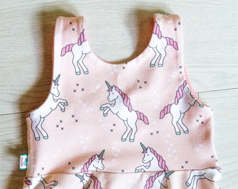 Baby girl unicorn dress - unicorn birthday dress - girls dress - toddler dress - special occasions - pink dress - twirl dress for baby girl