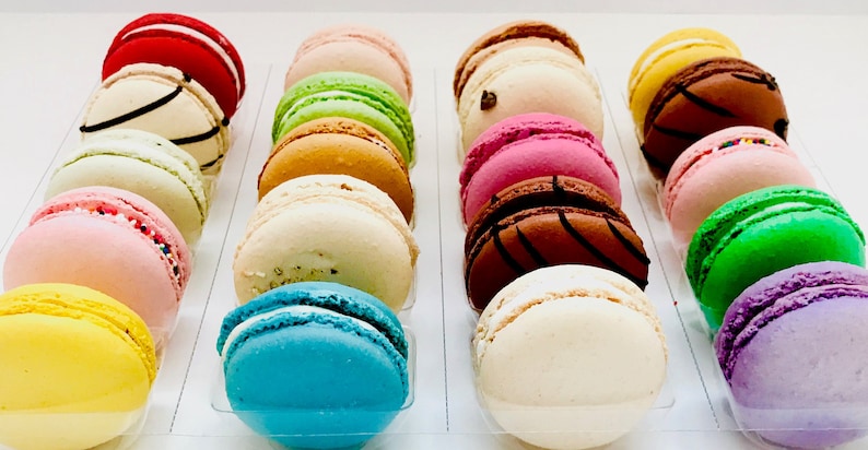 Choose your own 10 macaron box- 20+ flavor options