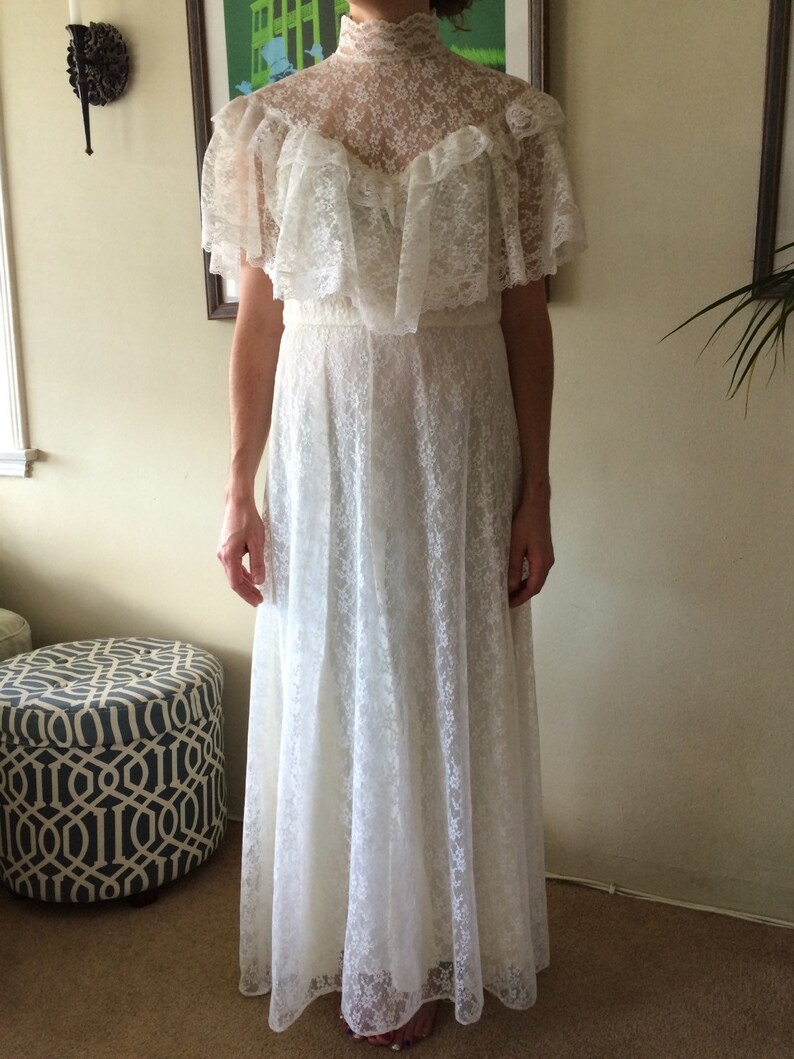 vintage high neck dress
