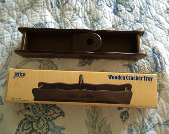 Vintage Wooden Cracker Tray