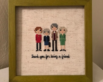 Golden Girls - Mini-Me Custom Cross Stitch Portrait (4x6 or 5x5)