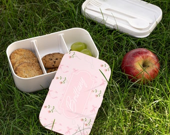 Coquette Bento Box | Personalized | coquette aesthetic | cute snack box | custom bento box | Japanese bento box | lunch box for women