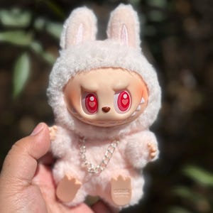 Necklace for Labubu Plush Pendant Keychains - (Necklace Chain ONLY, no charm) - Handmade necklaces, labubu jewelry gifts, cute gift for her